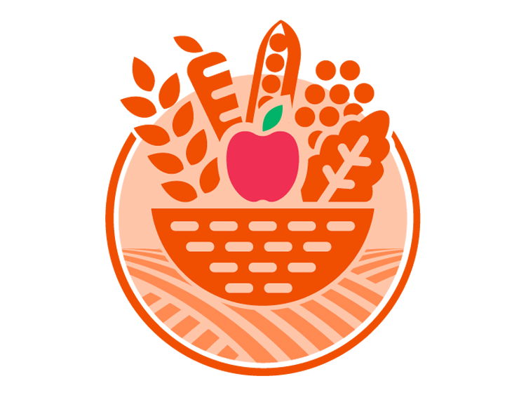 Nutrition and Family Health division logo depicting a basket of food